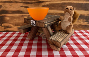 Classic Squirrel Picnic Table - -  (TREE/POST INSTALLATION)