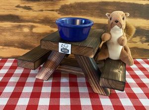 Classic Squirrel Picnic Table - -  (TREE/POST INSTALLATION)