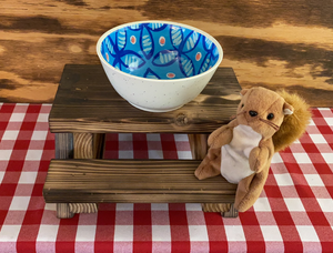 PATIO Squirrel Picnic Table - - (DECK, GARDEN, PATIO TABLE)